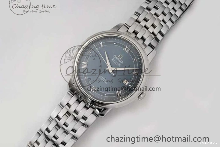 0228 De Ville SS DIWF 1:1 Best Edition Light Blue Dial SS Markers on SS Bracelet MIYOTA TopPick 7850